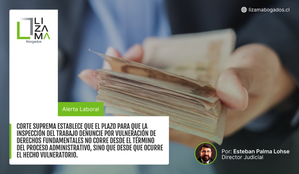 Plazo para que Inspección del trabajo denuncie