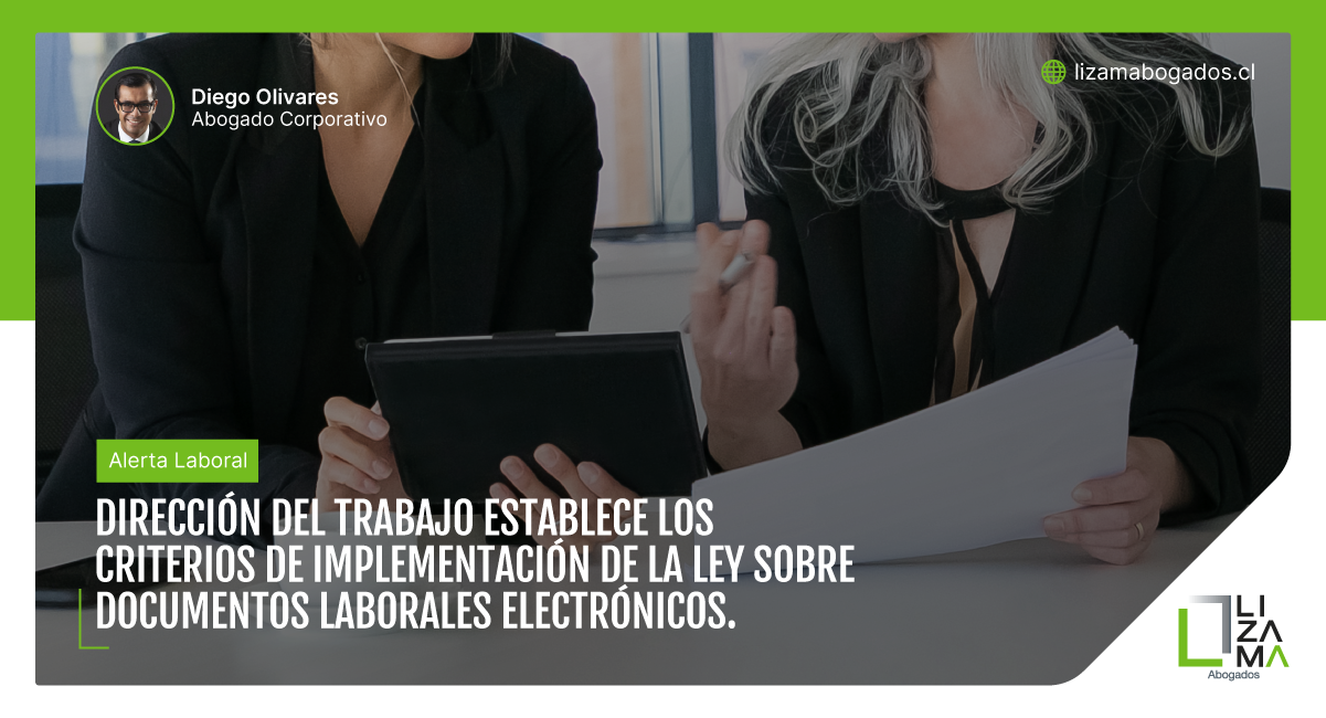 Dirección del Trabajo establece los criterios de implementación de la ley sobre documentos laborales electrónicos.