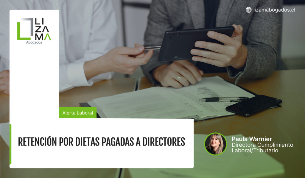 Retención por dietas pagadas a directores