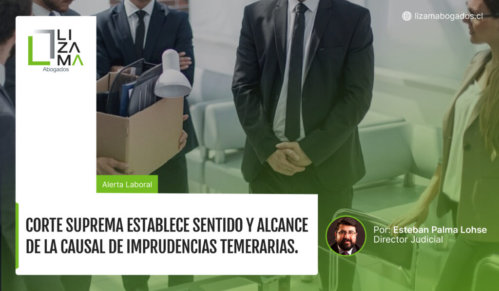 corte suprema establece sentido y alcance de la causal de imprudencias temerarias