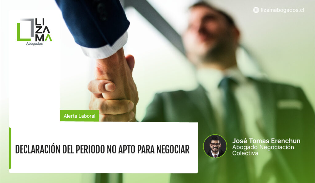 Declaración del periodo no apto para negociar