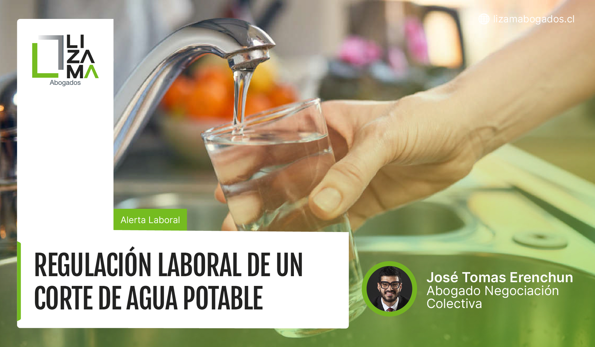 regulación laboral de un corte de agua potable