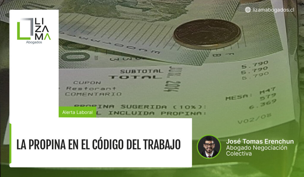 LA PROPINA EN EL CÓDIGO DEL TRABAJO
